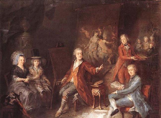 Martin Johann Schmidt The Painter and his Family china oil painting image